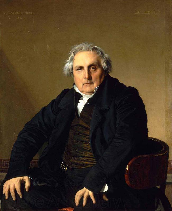 Jean Auguste Dominique Ingres Portrait of Monsieur Bertin